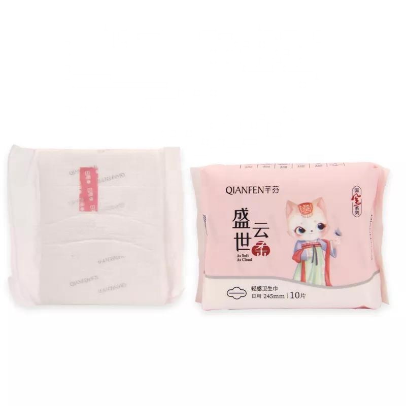 カスタマイズ OEM ODM 綿通気性ソフトアニオン女性生理用ナプキンパッド卸売